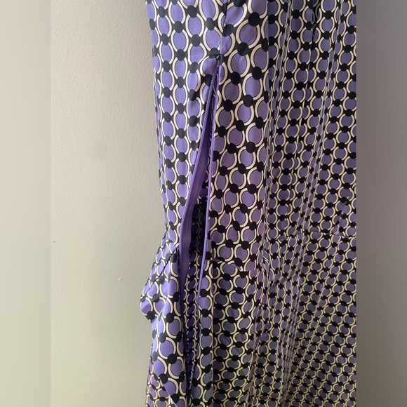 Lilac and purple tea style dress waist belt - Picture 2 of 5